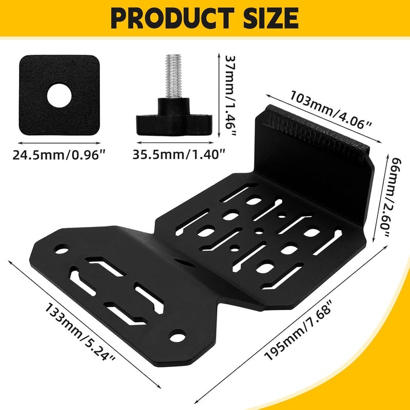 TENGBASE Bed Rail Brackets, Truck Bed Accessories are Compatible with Tacoma, Bed Rail Module Systems for Shovels, Axes, Recovery Plates, Fuel Tanks and Other Accessories - Image 5